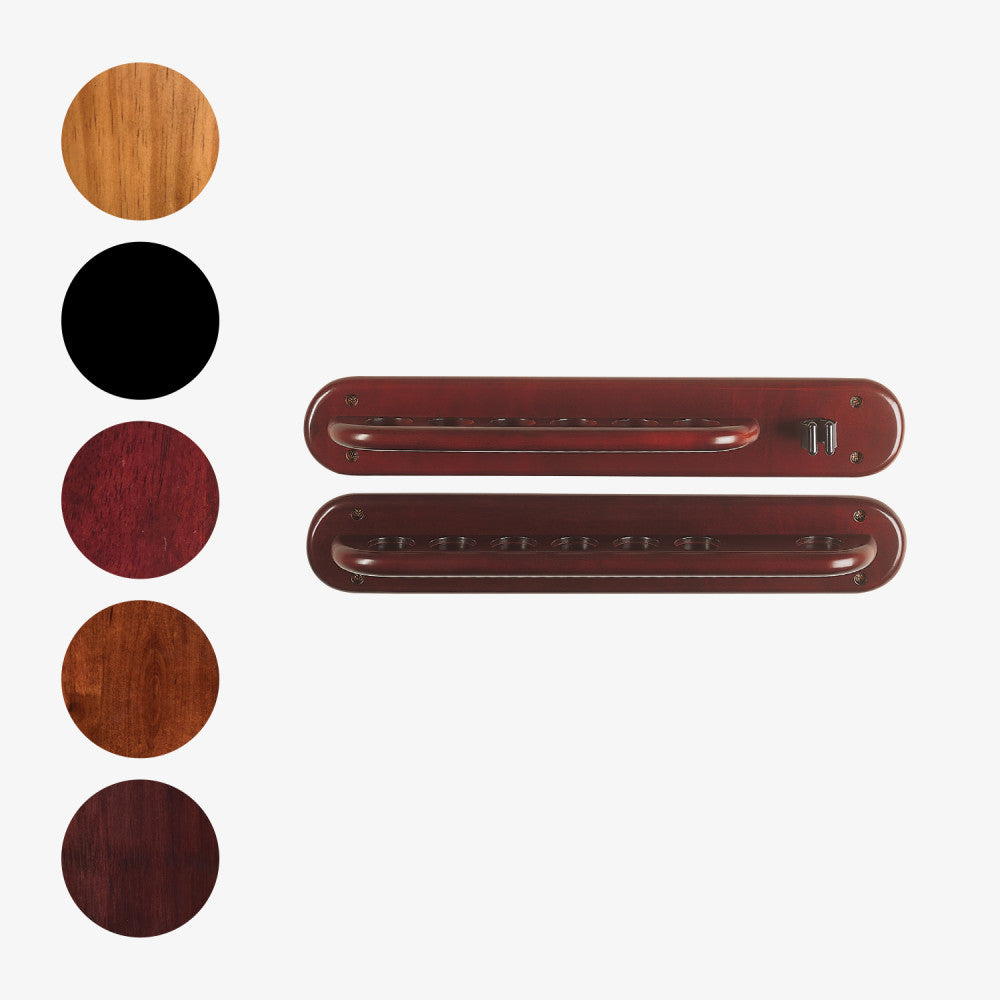 6-Cue Wall Rack with Bridge Clip