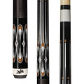 Dufferin Black & Curly Maple Cue with Black Linen Wrap
