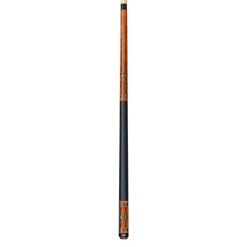 Dufferin Curly Maple & Blue Recon Cue with Faux Leather Wrap