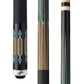 Dufferin Malachite Crown Cue with Embossed Leather Wrap