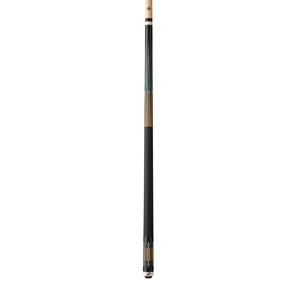 Dufferin Malachite Crown Cue with Embossed Leather Wrap