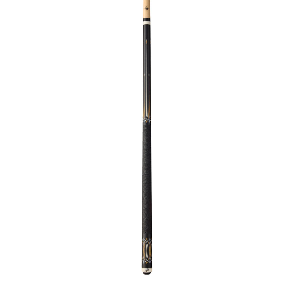 Dufferin Midnight Bocote Cross Cue with Embossed Leather Wrap