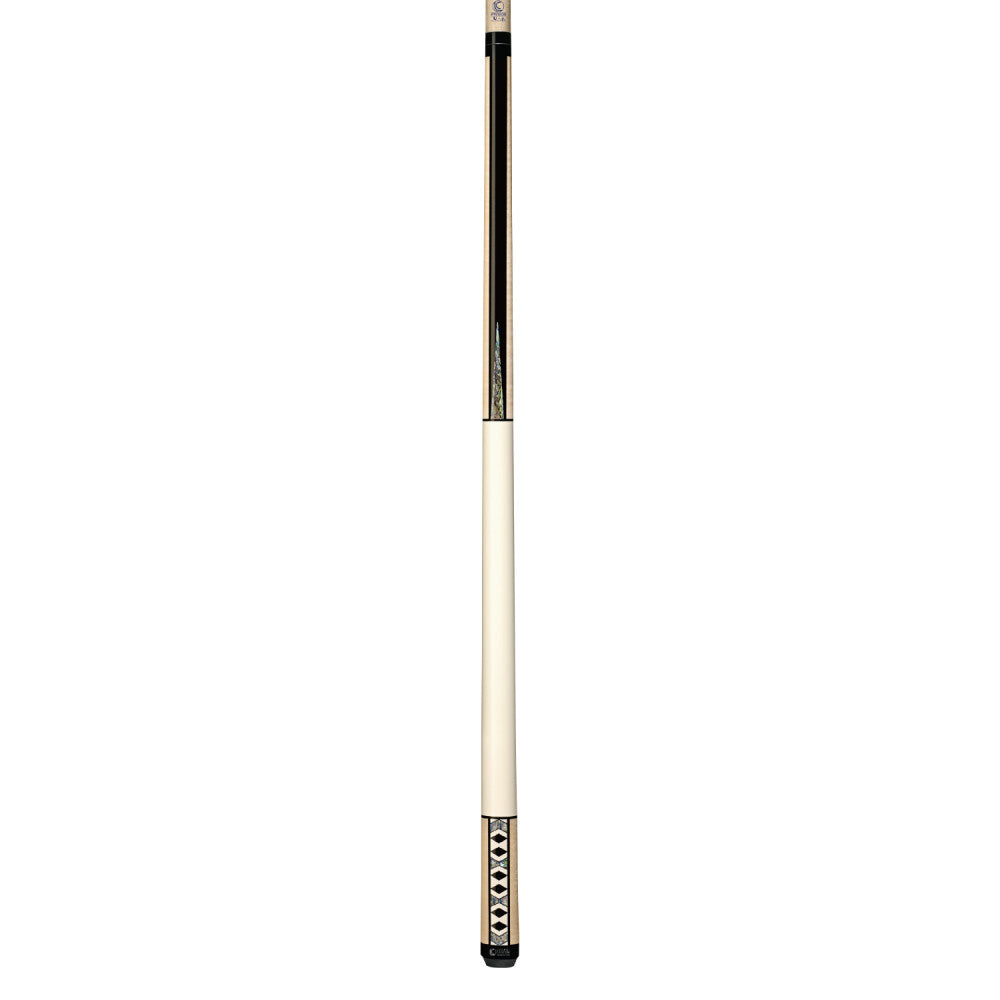 Lucasi Custom Carom Premium Ivory Birdseye Maple with Abalone Wrapless Cue