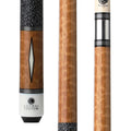 Lucasi Custom Exotic Apitong  Diamond Series Cue with Black/White Linen Wrap