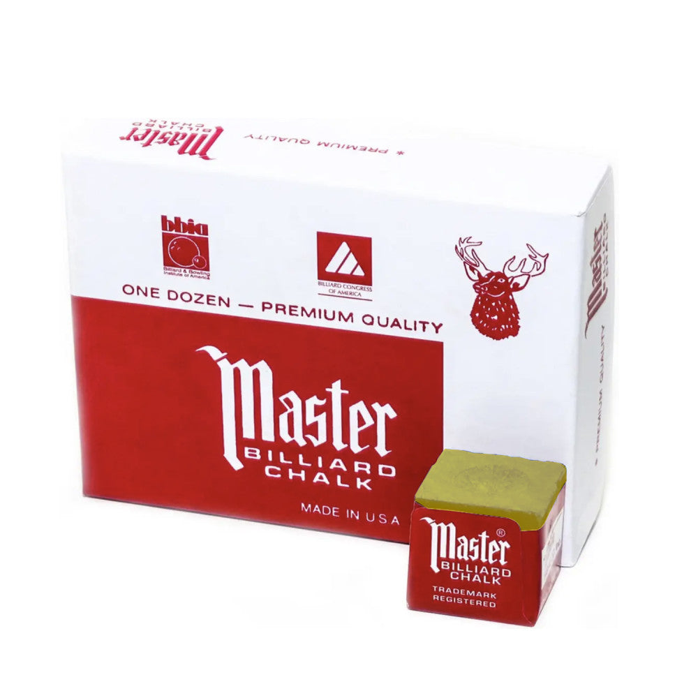 Master Billiard Chalk - 12 Count