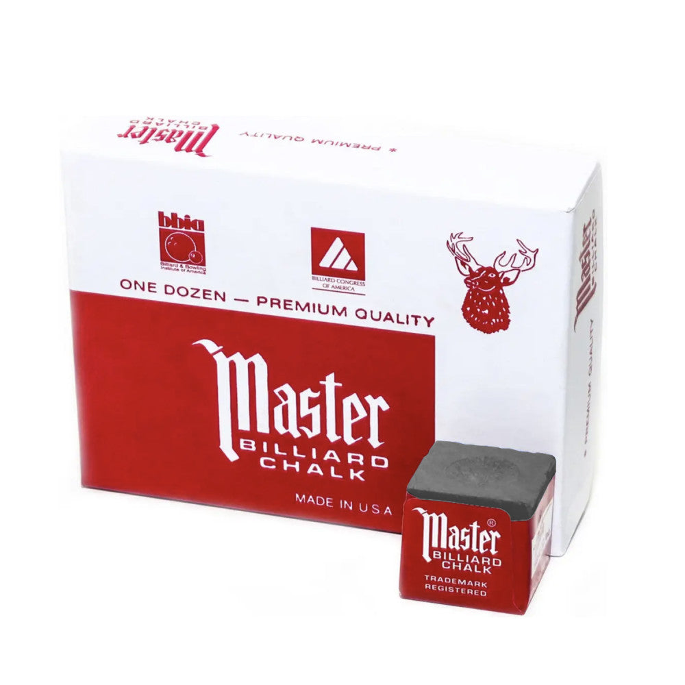 Master Billiard Chalk - 12 Count
