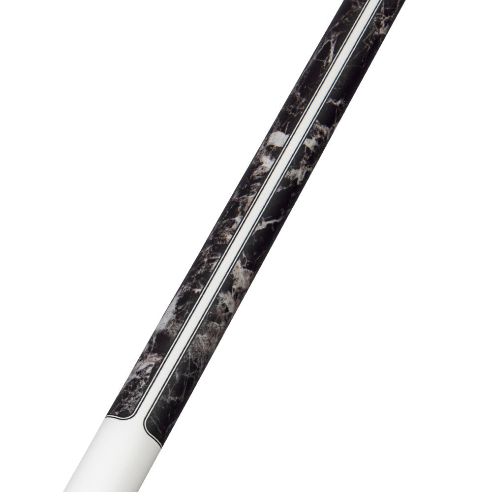 Players Brown Marble with Matte White Wrapless Cue