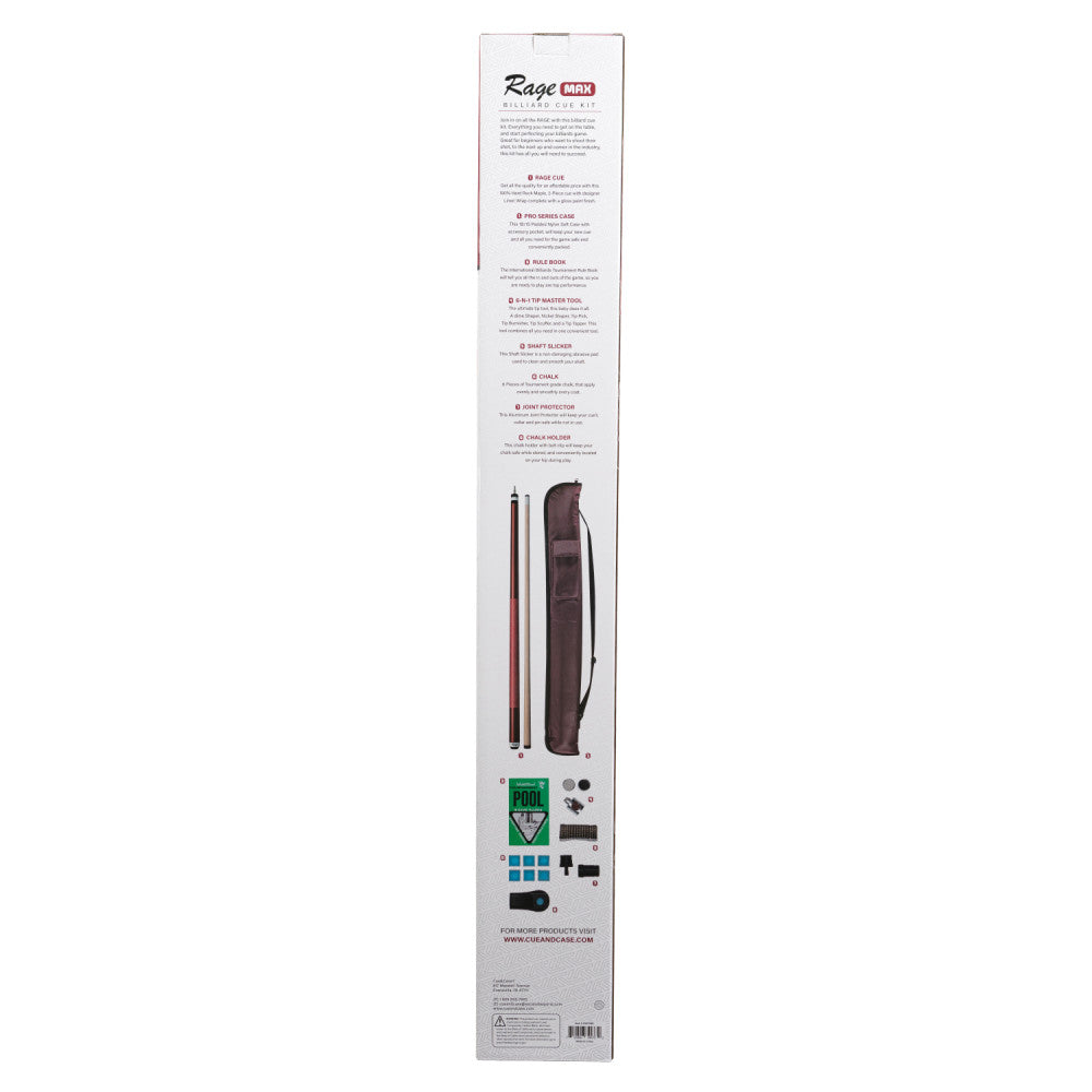 Rage Max Billiard Cue Kit