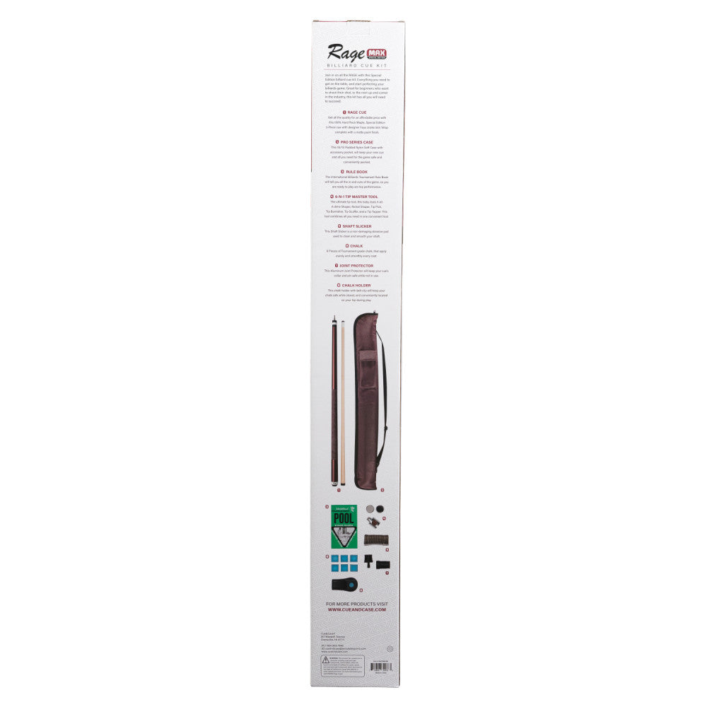 Rage Max Billiard Cue Kit