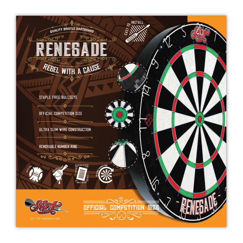 Shot Renegade Bristle Dartboard