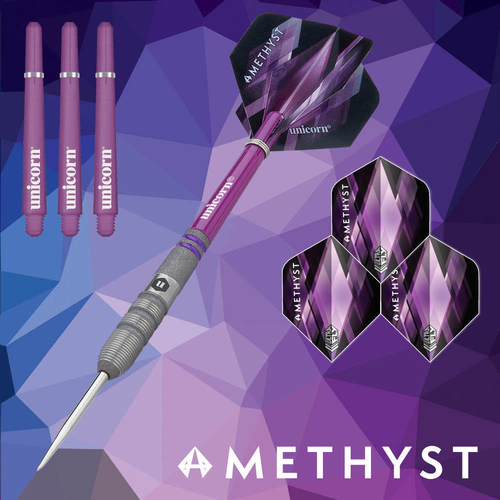 Amethyst Steel Tip Dart Set