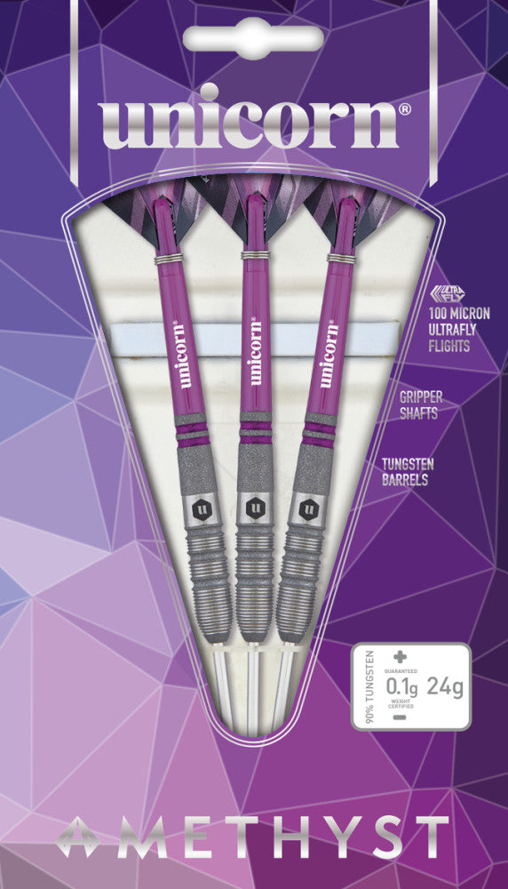 Amethyst Steel Tip Dart Set