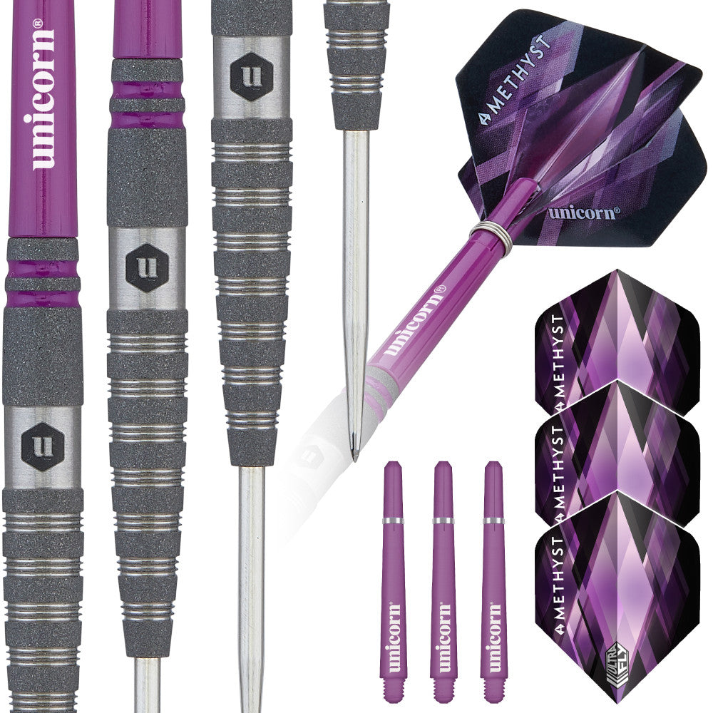 Amethyst Steel Tip Dart Set