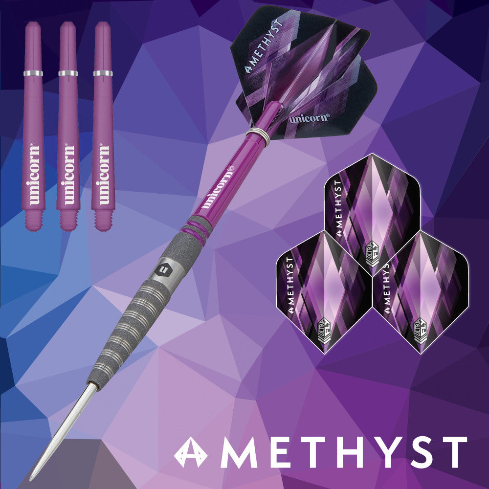 Amethyst Steel Tip Dart Set