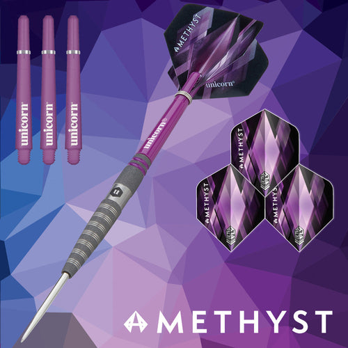 Amethyst Steel Tip Dart Set