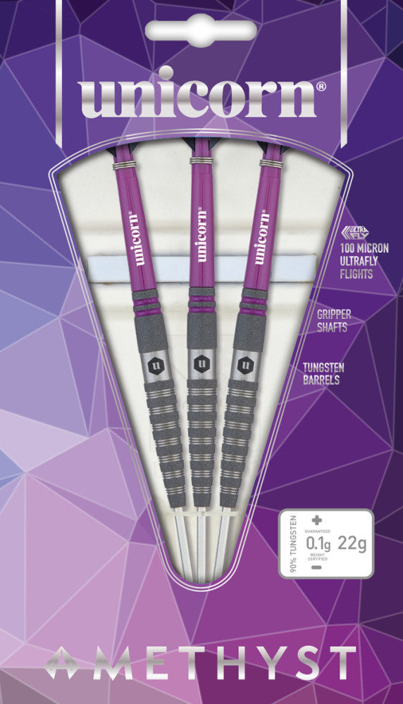 Amethyst Steel Tip Dart Set
